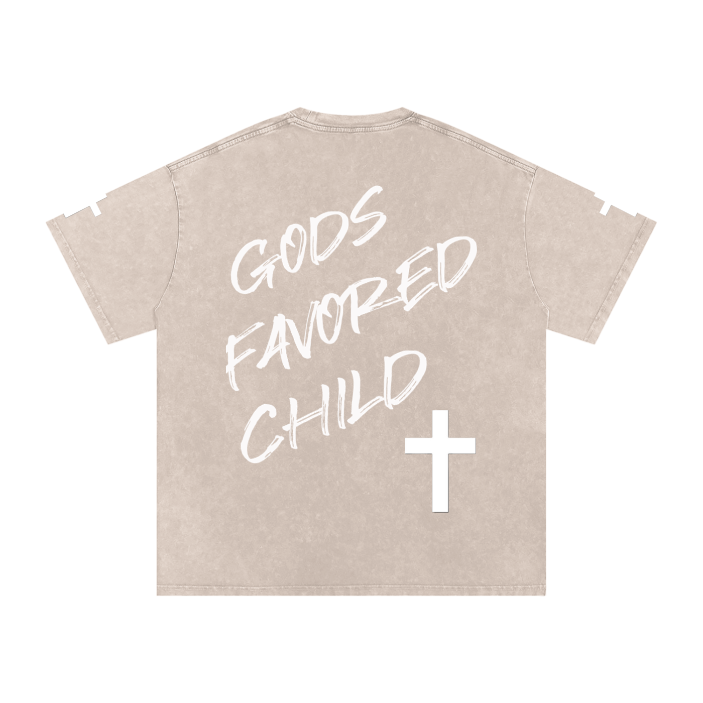 Snow Washed Oversized Cotton T-Shirt