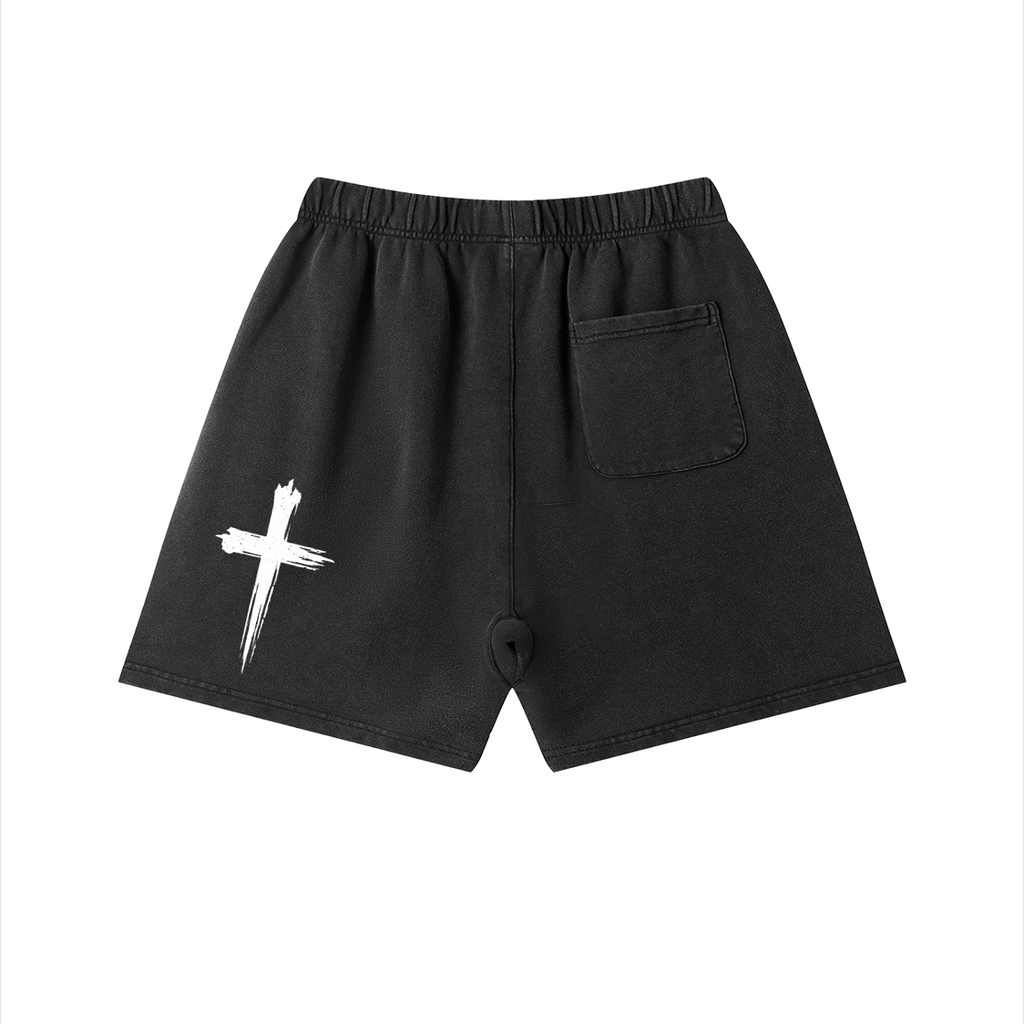 Unisex Vintage Wash Cotton Shorts