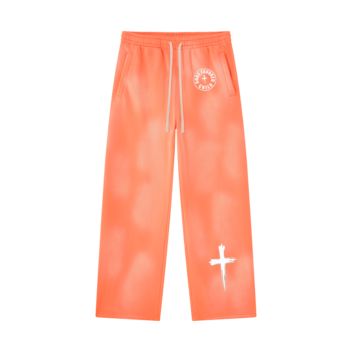 Unisex Sunfade Wide Leg Fleece Sweatpants