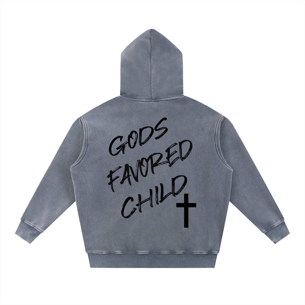 Snow Wash Oversize Hoodie