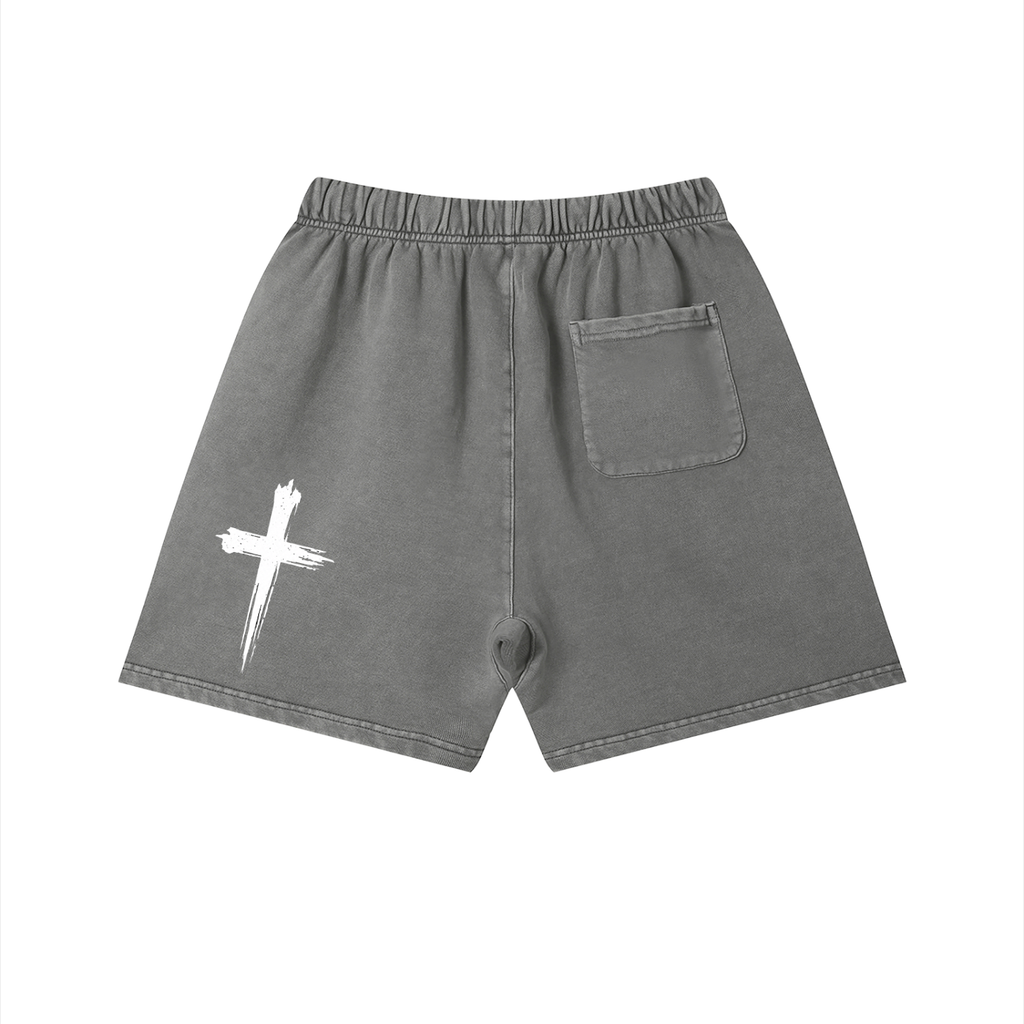 Unisex Vintage Wash Cotton Shorts