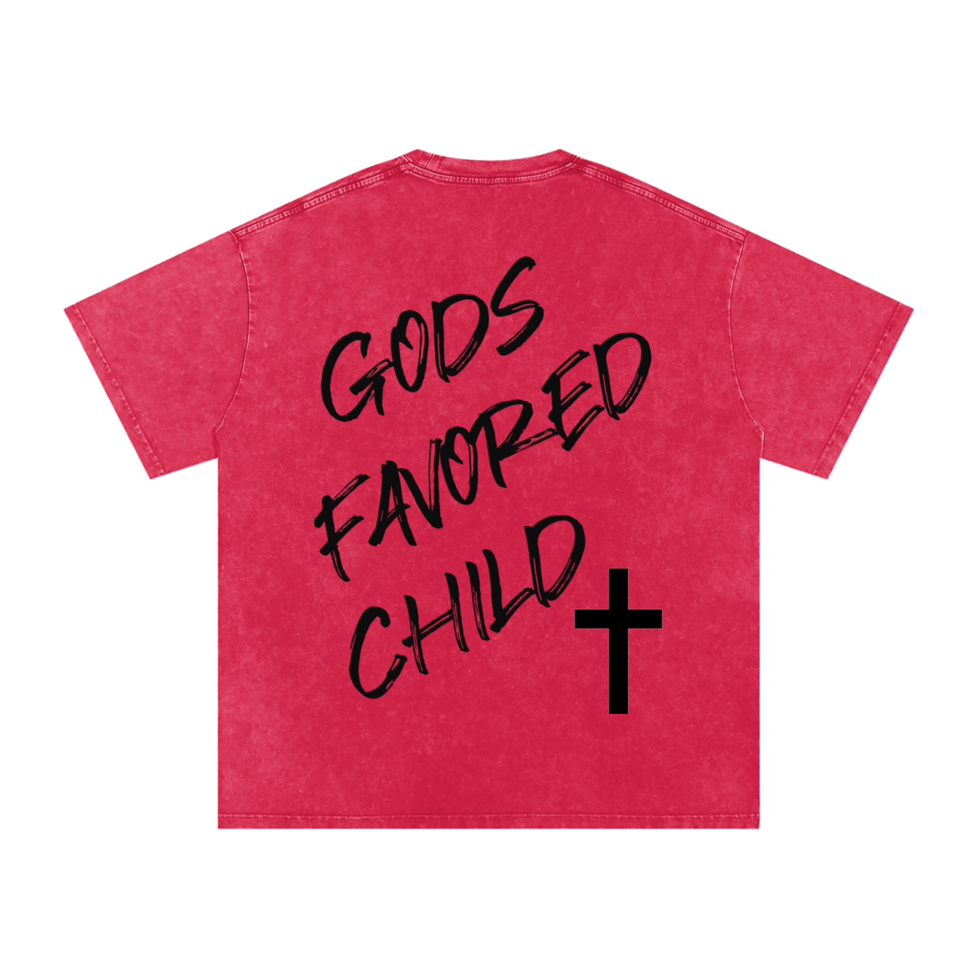 Snow Washed Oversized Cotton T-Shirt