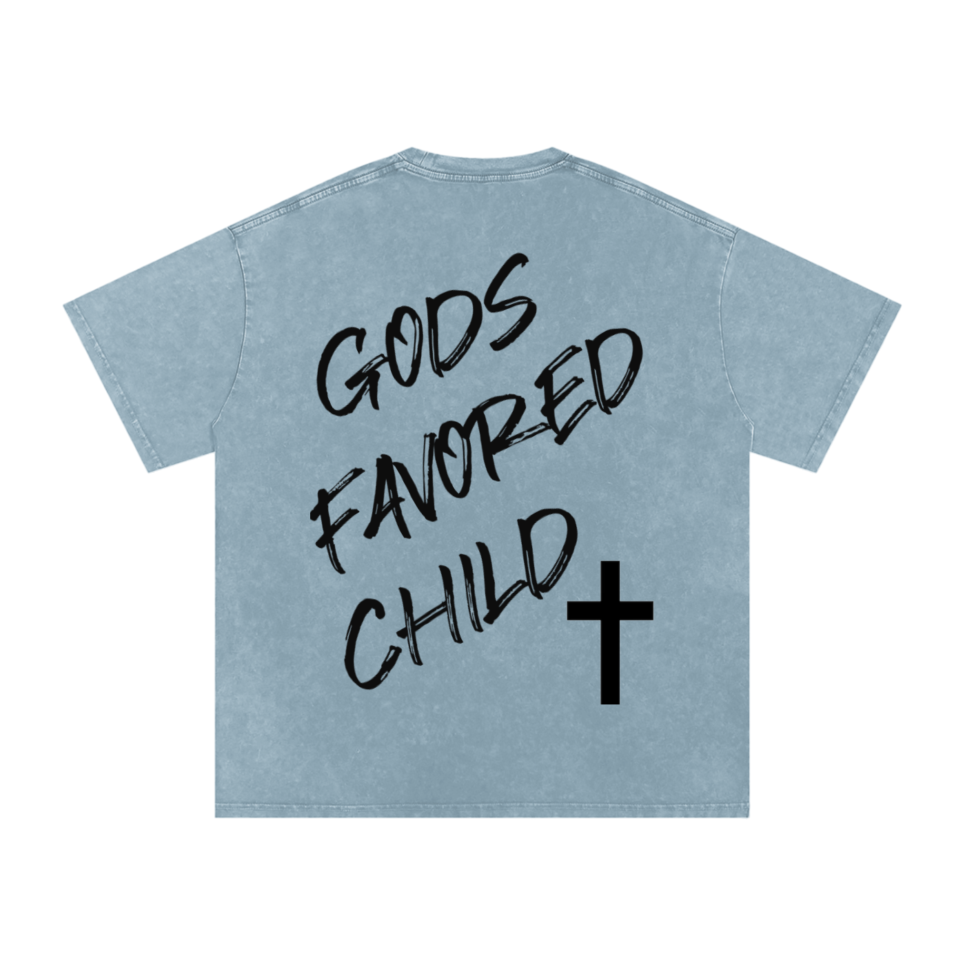 Snow Washed Oversized Cotton T-Shirt