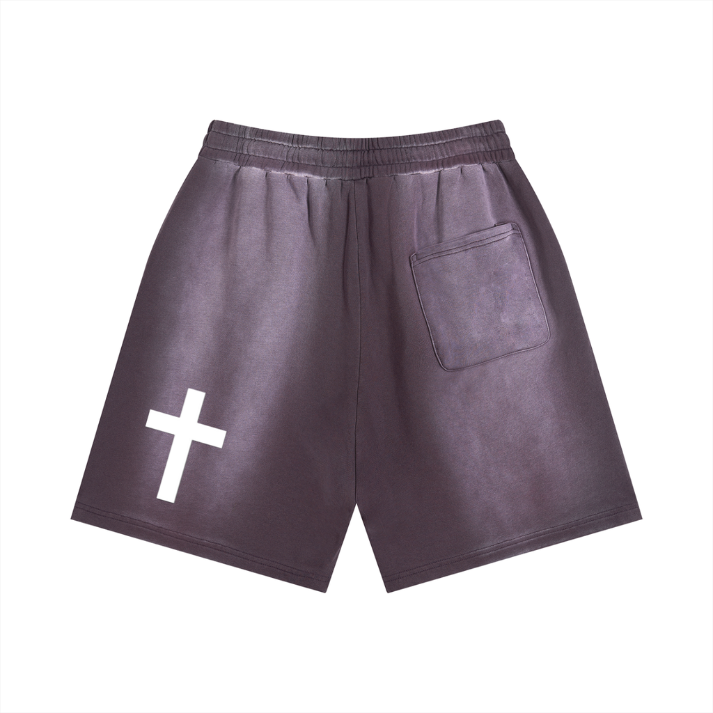 Sun Fade Distressed Shorts