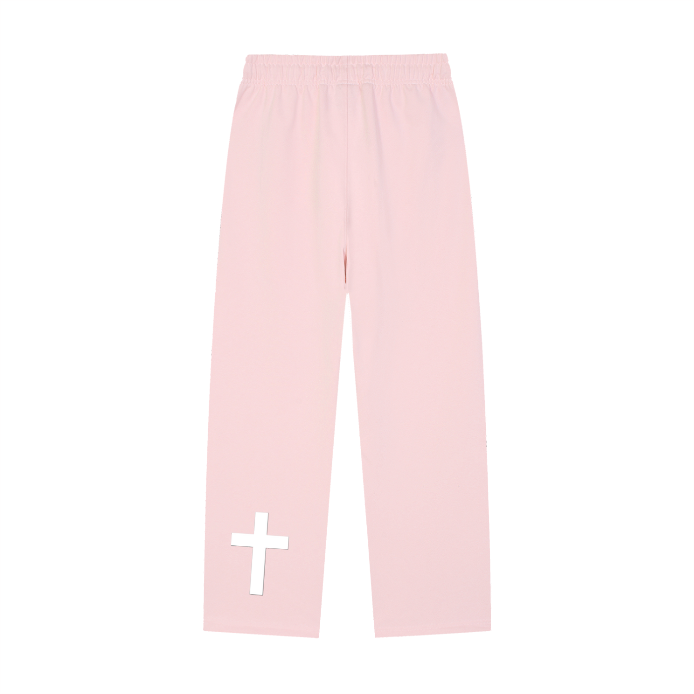 Solid Color Straight-Leg Sweatpants