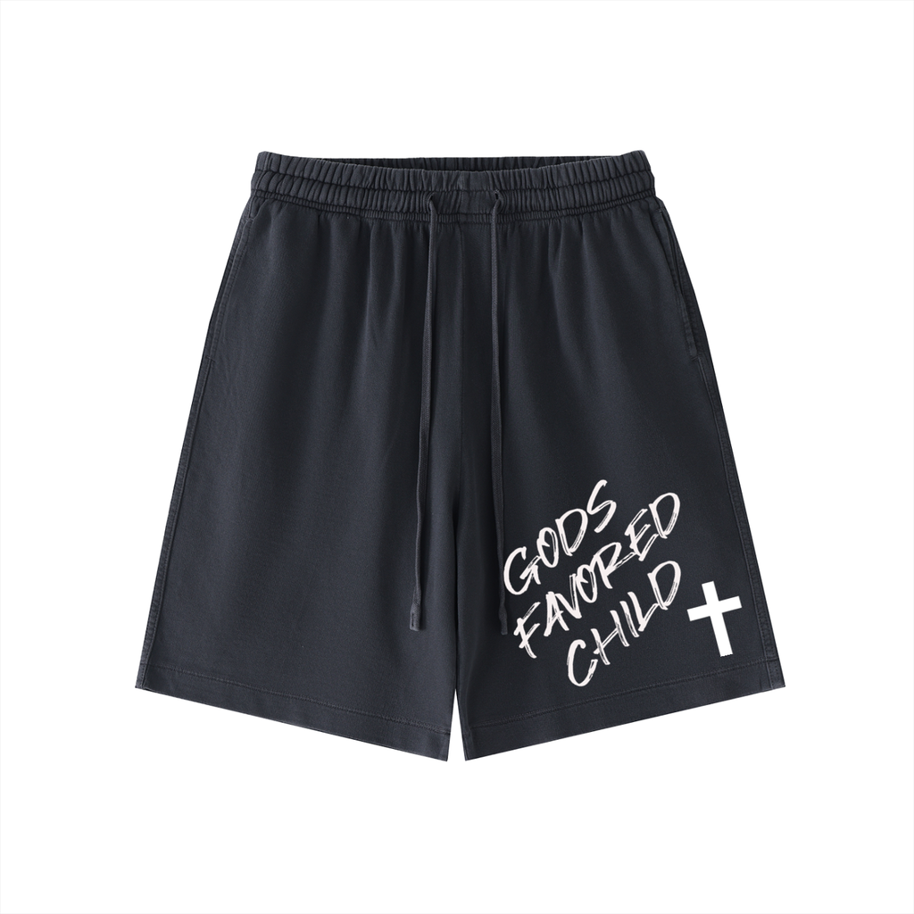 Vintage Wash Cotton Shorts