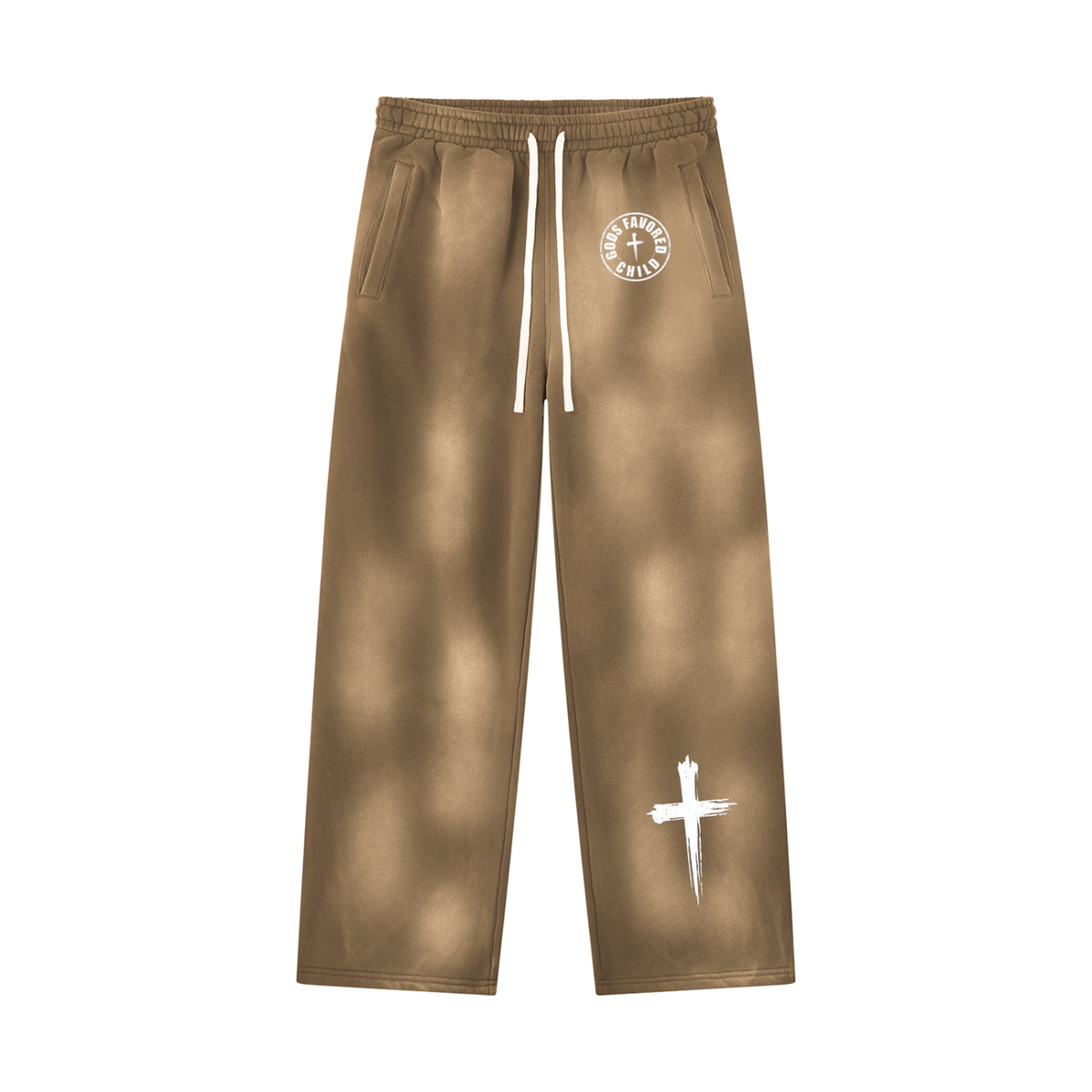 Unisex Sunfade Wide Leg Fleece Sweatpants