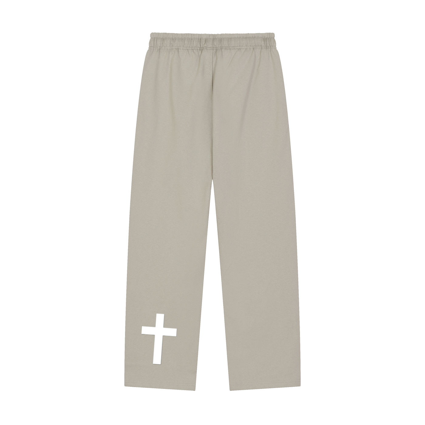 Solid Color Straight-Leg Sweatpants