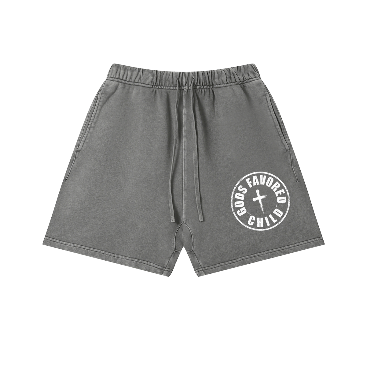 Unisex Vintage Wash Cotton Shorts