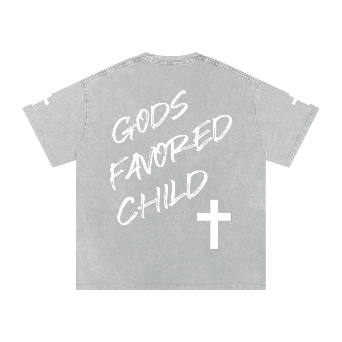 Snow Washed Oversized Cotton T-Shirt