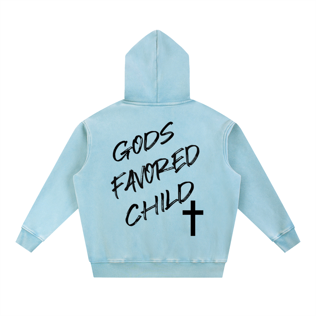 Snow Wash Oversize Hoodie