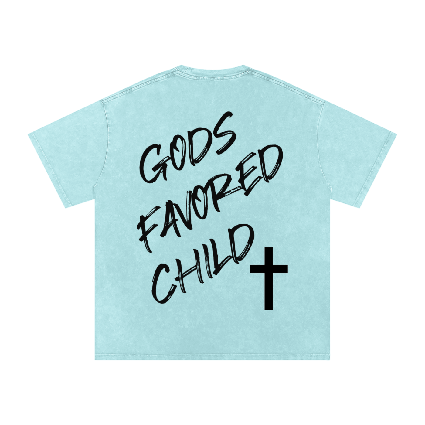 Snow Washed Oversized Cotton T-Shirt