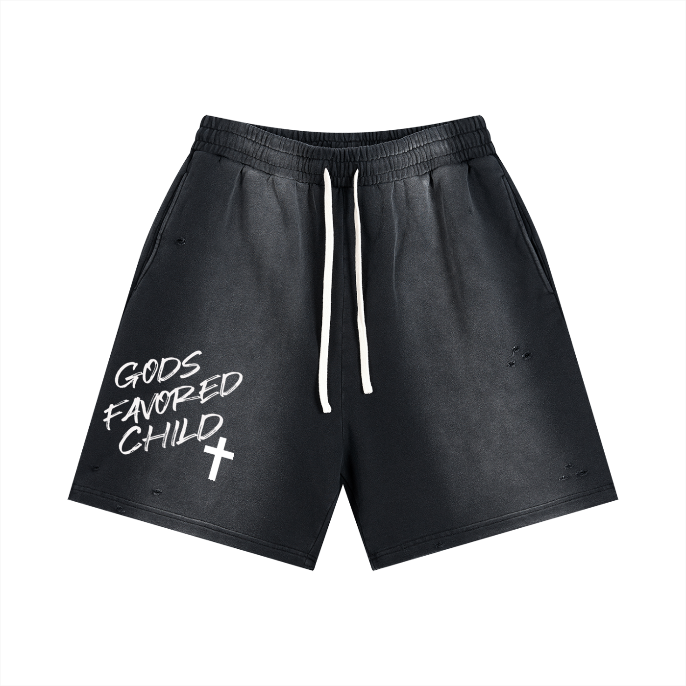 Sun Fade Distressed Shorts
