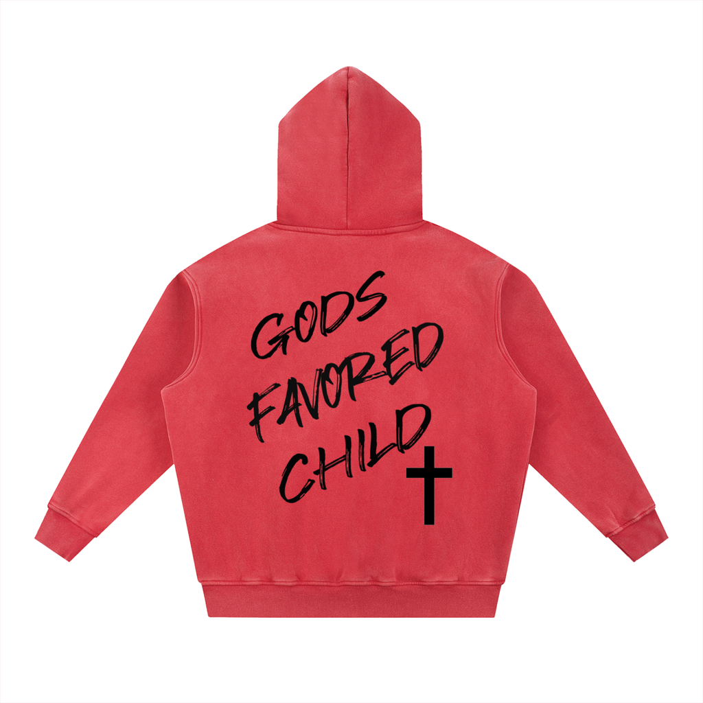 Snow Wash Oversize Hoodie