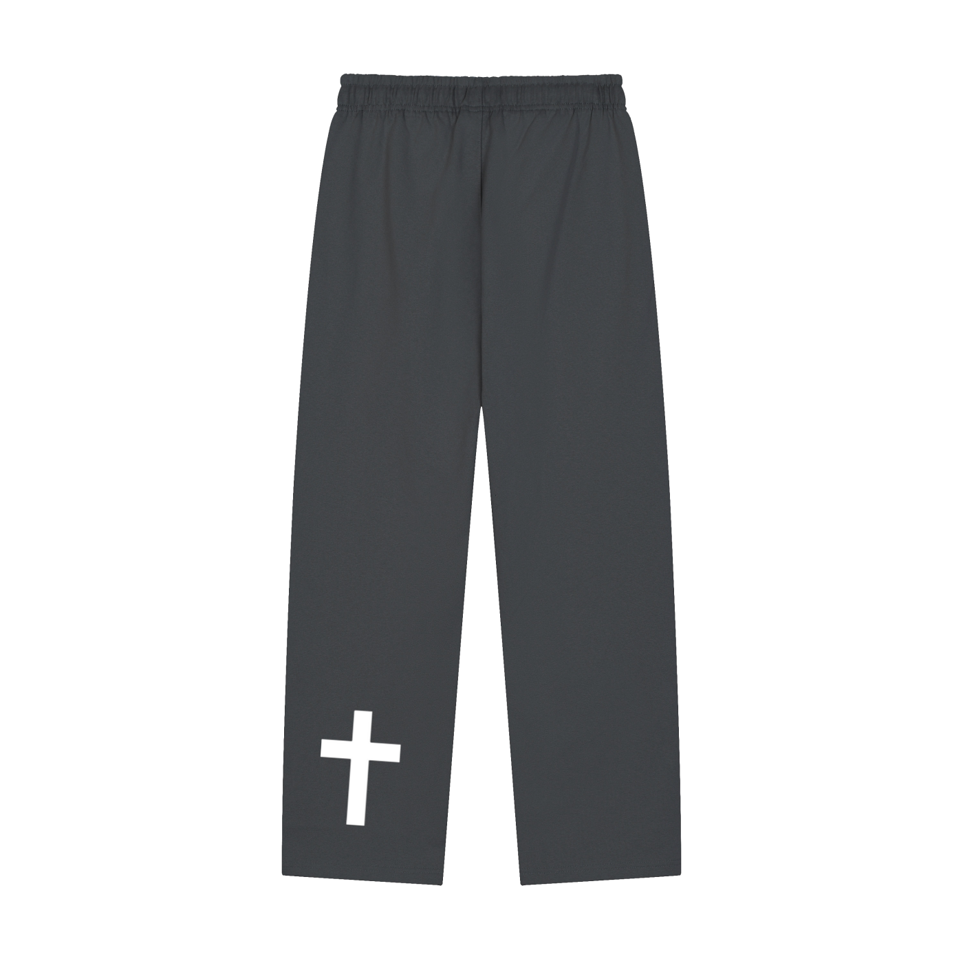Solid Color Straight-Leg Sweatpants