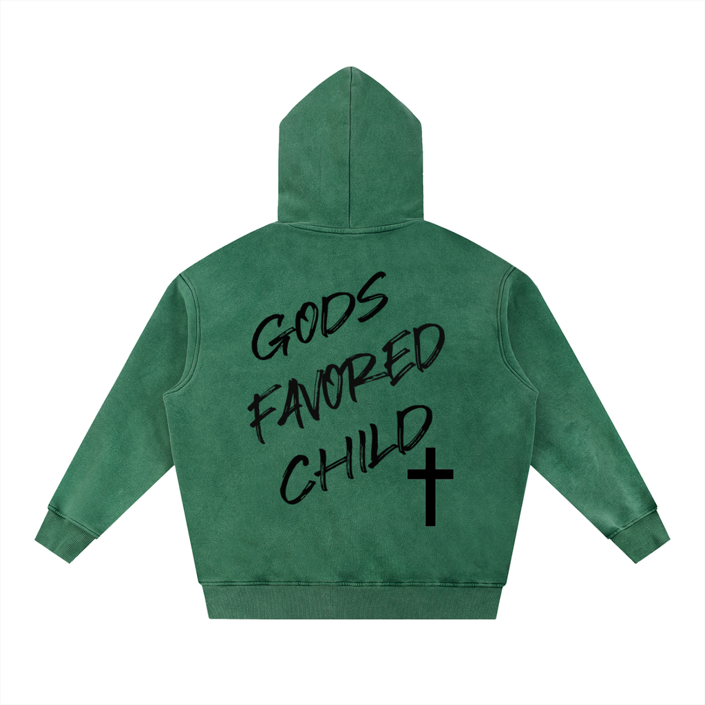 Snow Wash Oversize Hoodie