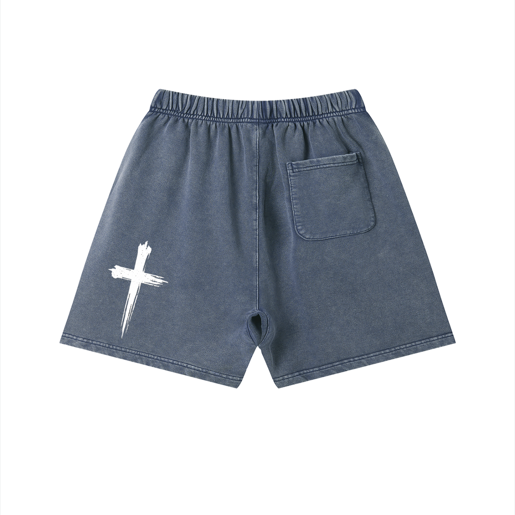 Unisex Vintage Wash Cotton Shorts