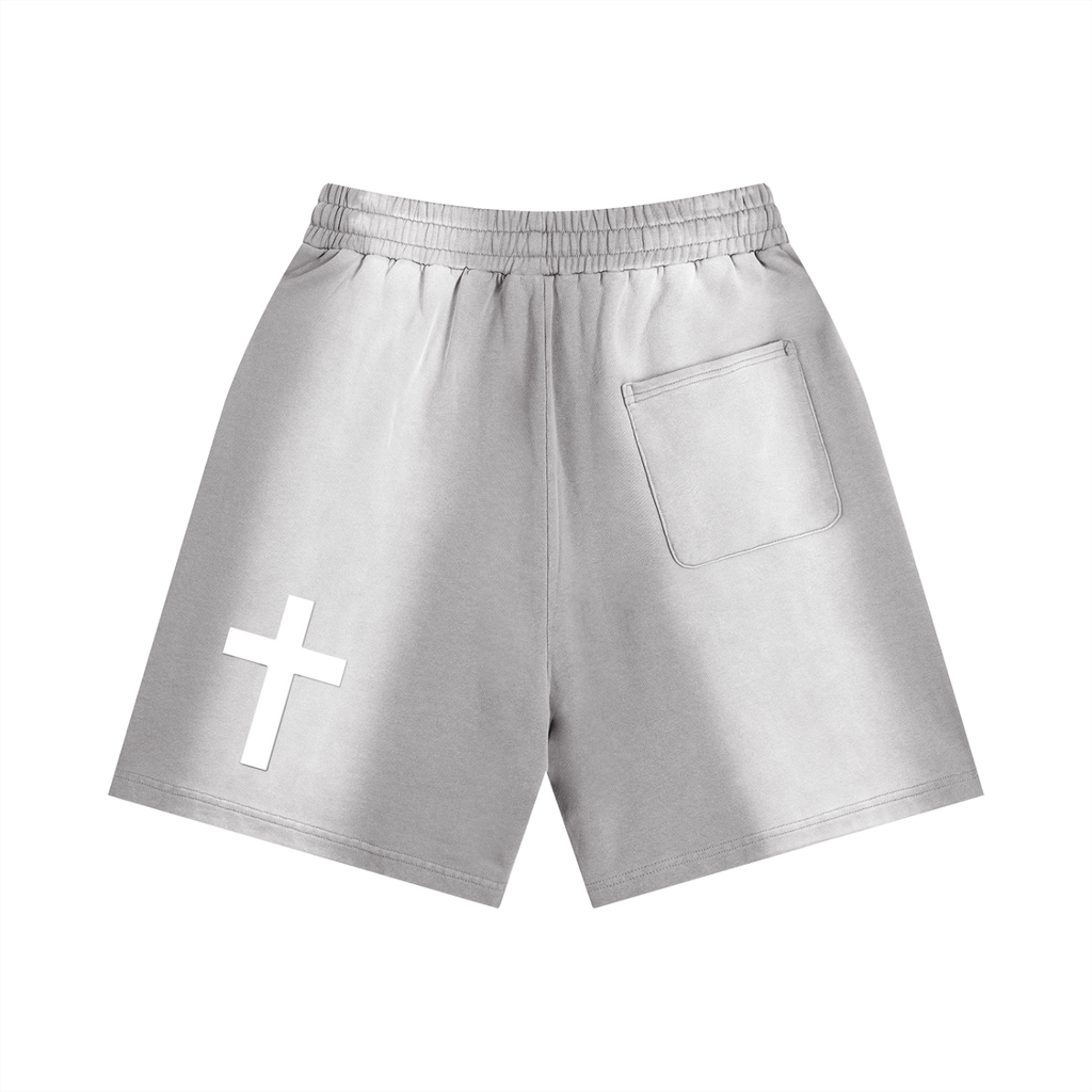 Sun Fade Distressed Shorts