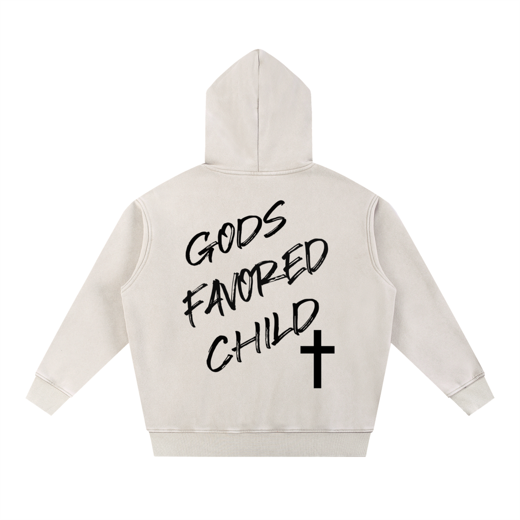 Snow Wash Oversize Hoodie