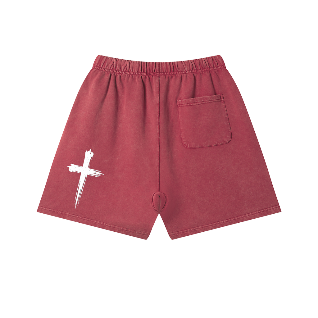 Unisex Vintage Wash Cotton Shorts