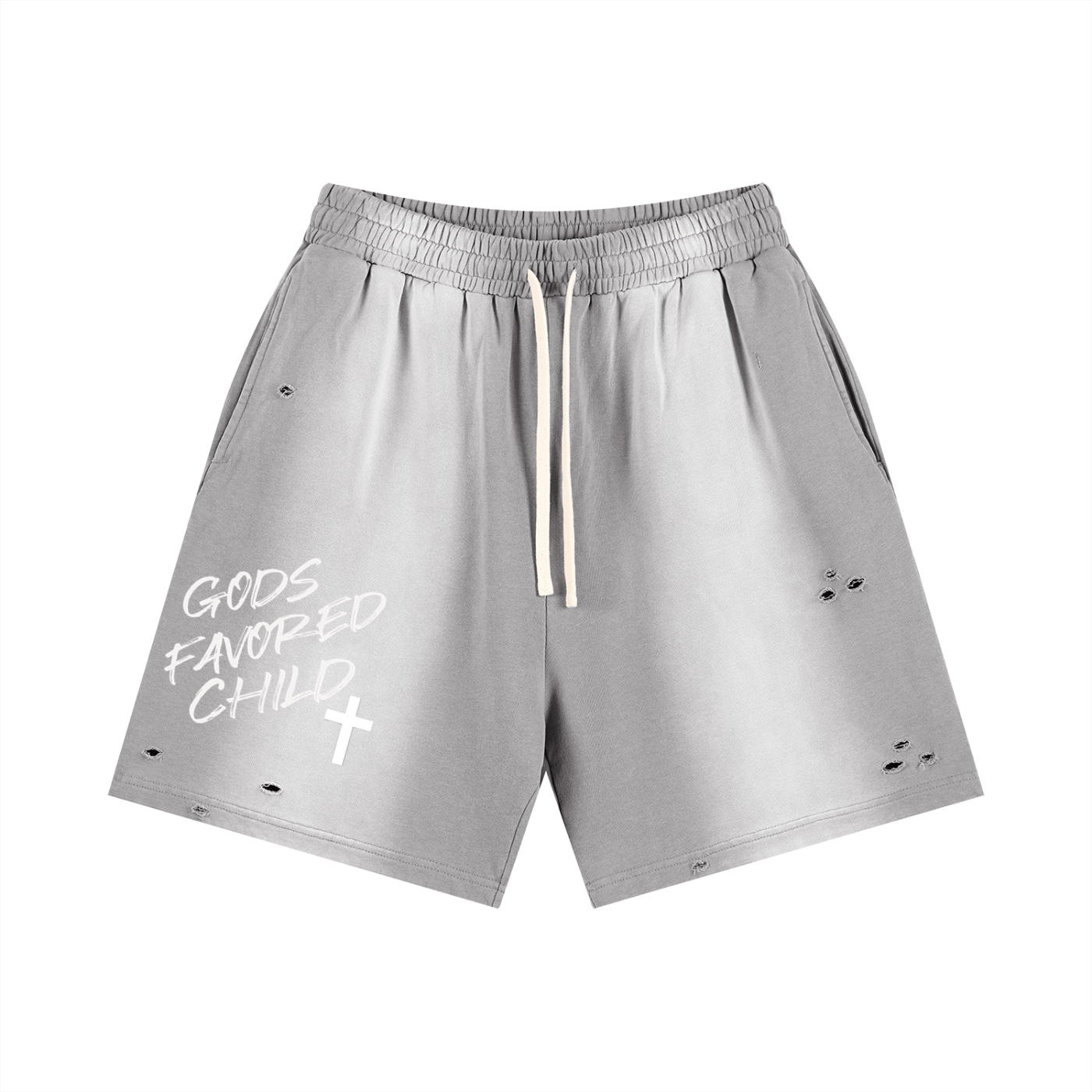 Sun Fade Distressed Shorts