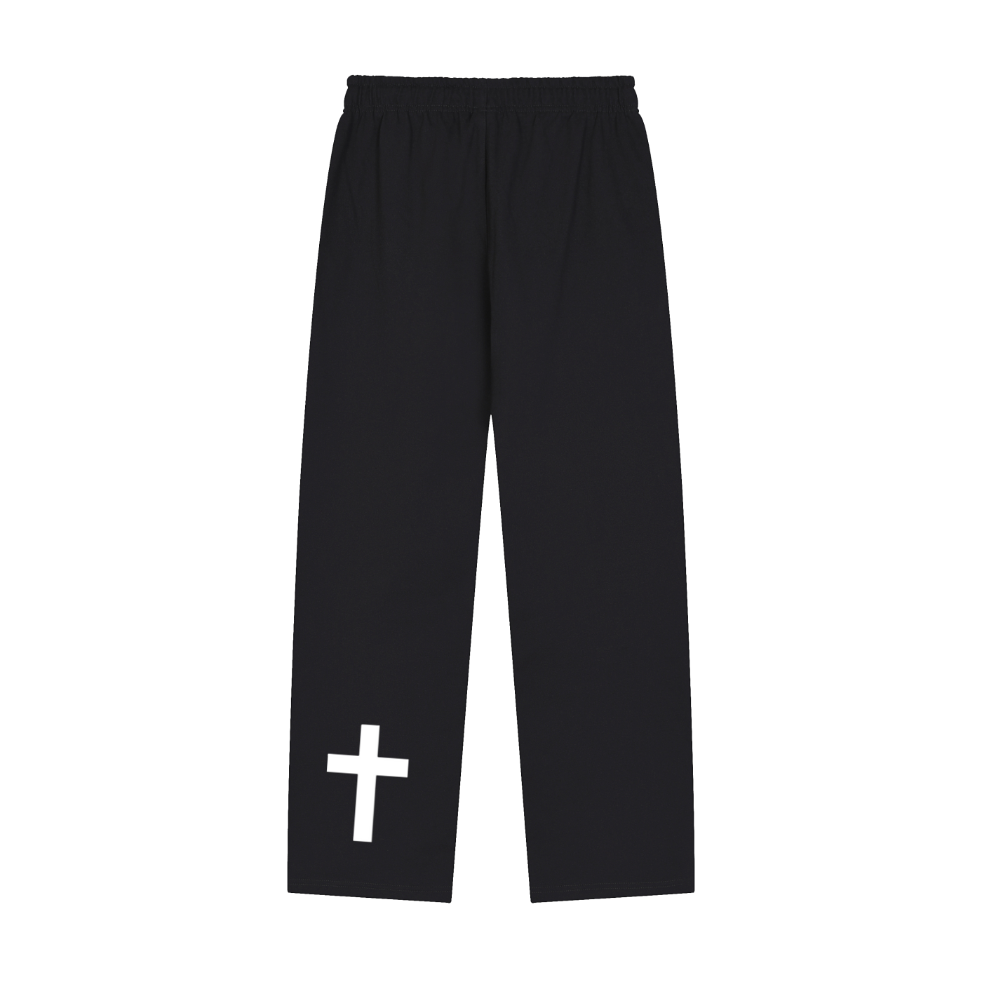 Solid Color Straight-Leg Sweatpants